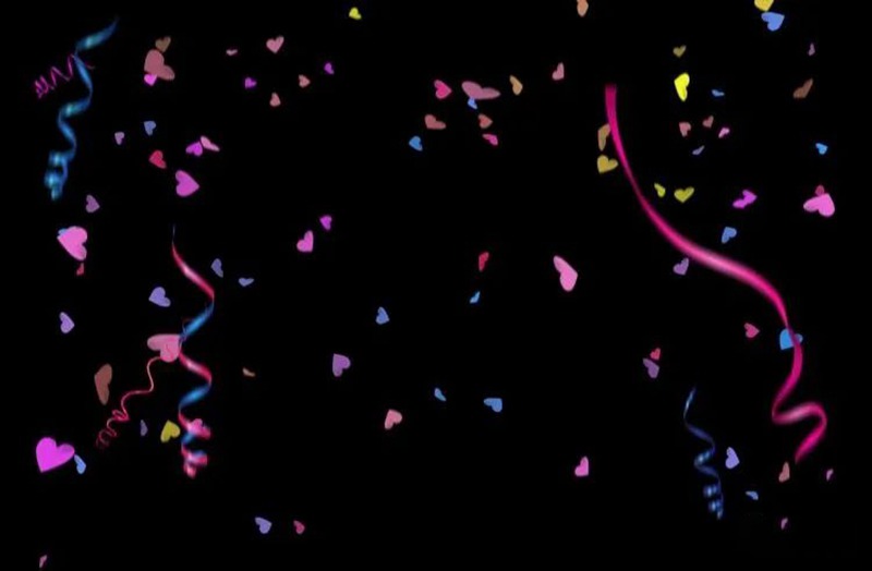 缤纷糖果彩色纸屑彩带超清透明JPG素材合集 图片素材 sucaiwan.com