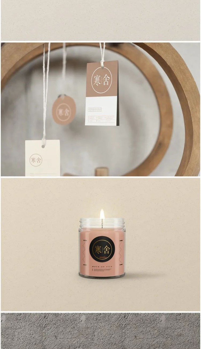 文艺清新民宿酒店客栈品牌VI提案样机模板 图片素材 sucaiwan.com