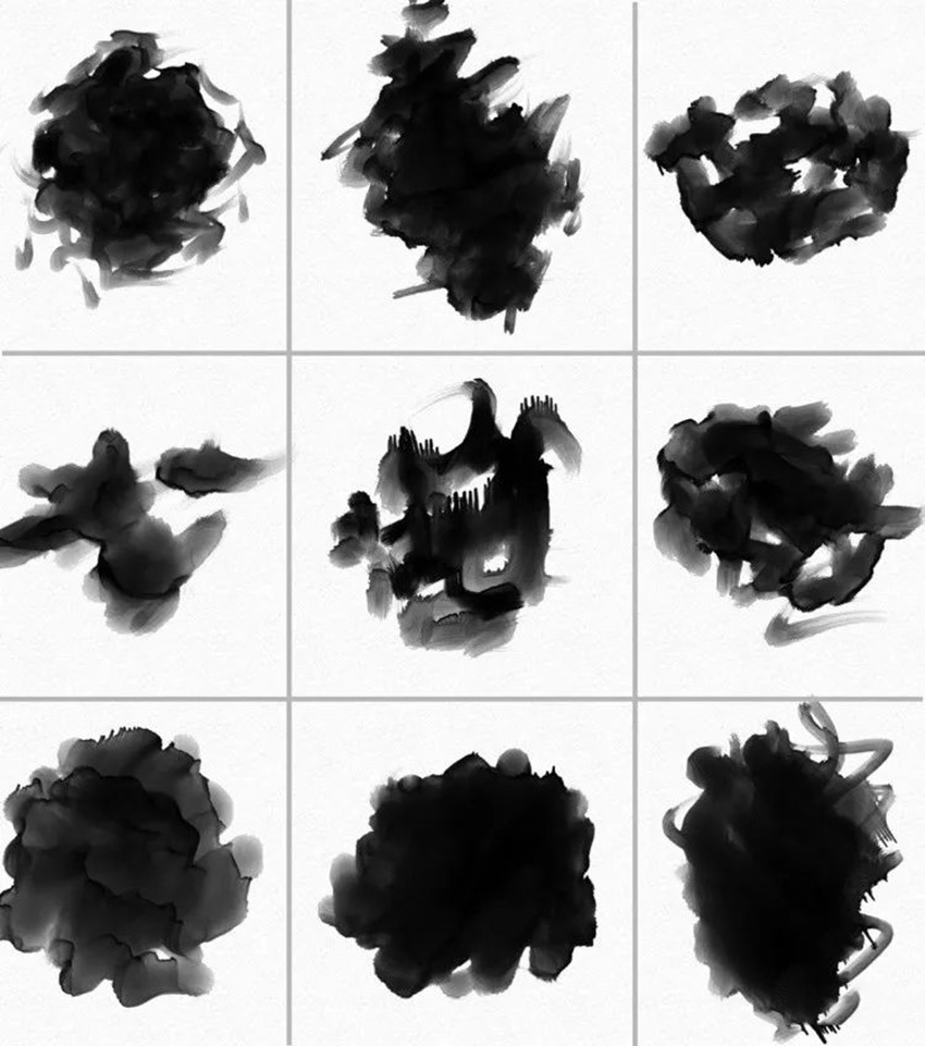 PS笔刷-水墨水彩中国风PS笔刷合集 笔刷资源 sucaiwan.com