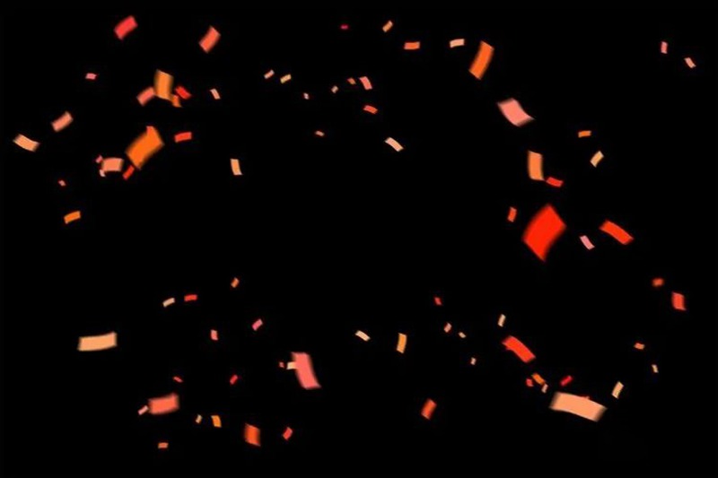 缤纷糖果彩色纸屑彩带超清透明JPG素材合集 图片素材 sucaiwan.com