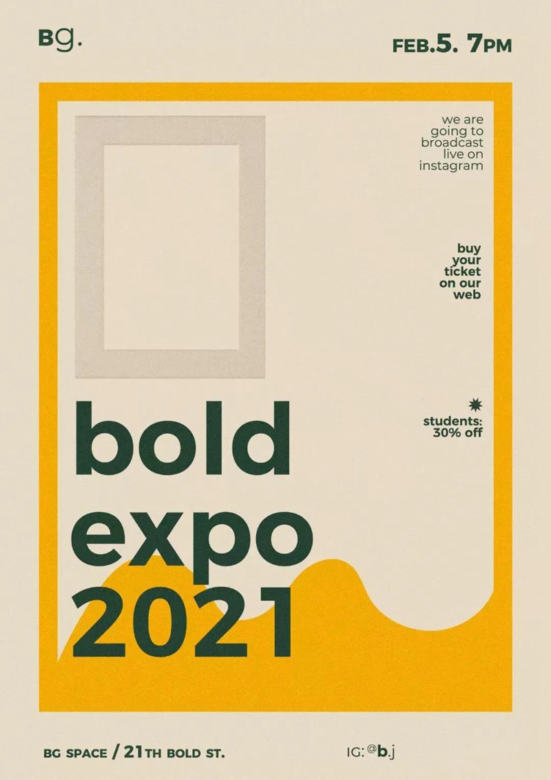 超设计感37款极简版式海报模板合集 图片素材 sucaiwan.com