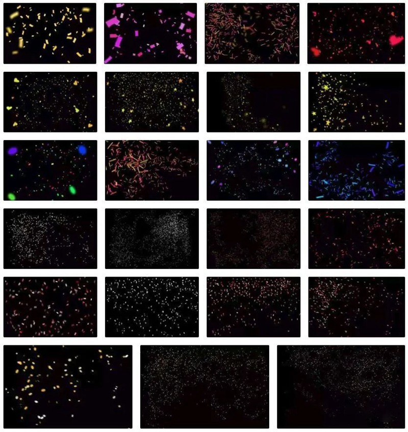 缤纷糖果彩色纸屑彩带超清透明JPG素材合集 图片素材 sucaiwan.com