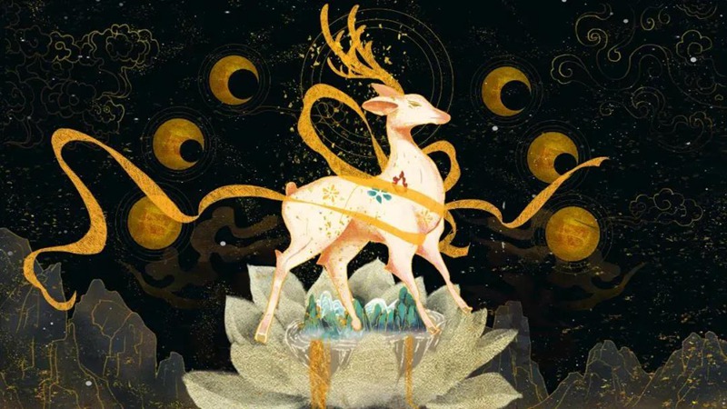 122款敦煌插画PSD源文件 图片素材 sucaiwan.com