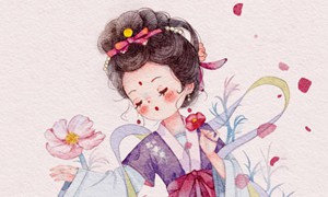 鱼小沫2022年5月萌萌古风ipad插画课【画质高清有笔刷课件】