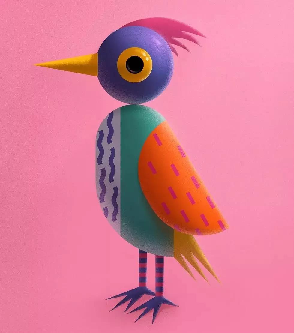 PS绘制3D卡通形象视频教程 图片素材 sucaiwan.com