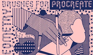 Procreate笔刷-创意几何元素笔刷素材下载