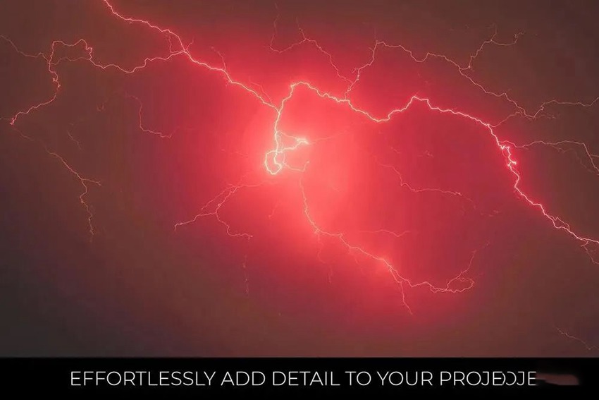 PS笔刷-逼真的闪电效果PS笔刷资源下载素材 笔刷资源 sucaiwan.com