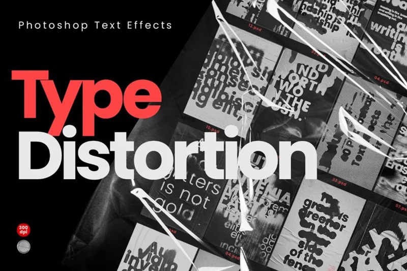 40款酸性噪点磨损毛刺毛边模糊故障文字效果样机 图片素材 sucaiwan.com