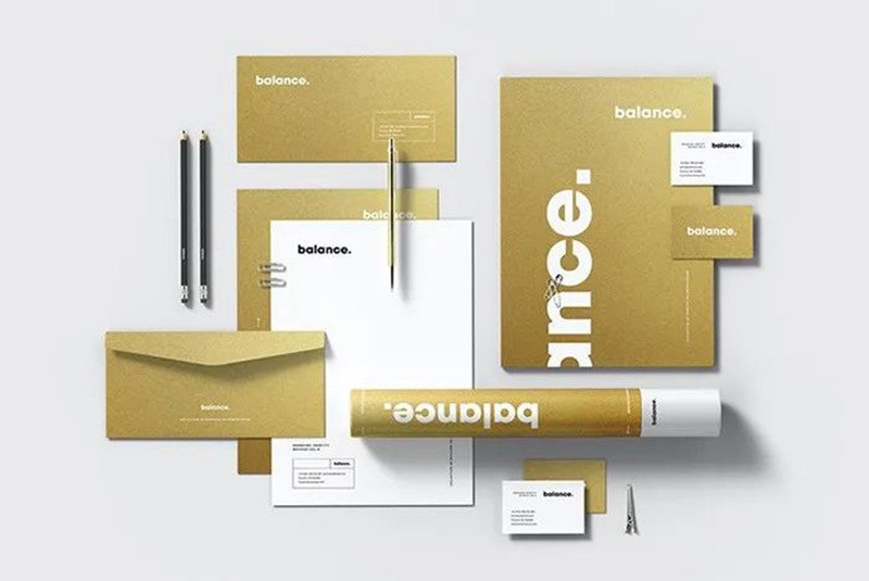 品牌企业形象VI设计办公文具PSD贴图样机 图片素材 sucaiwan.com