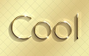高端3D光泽质感PS金属文字效果PSD模板合集