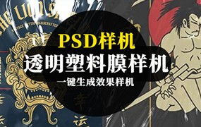 透明塑料膜PSD样机模板