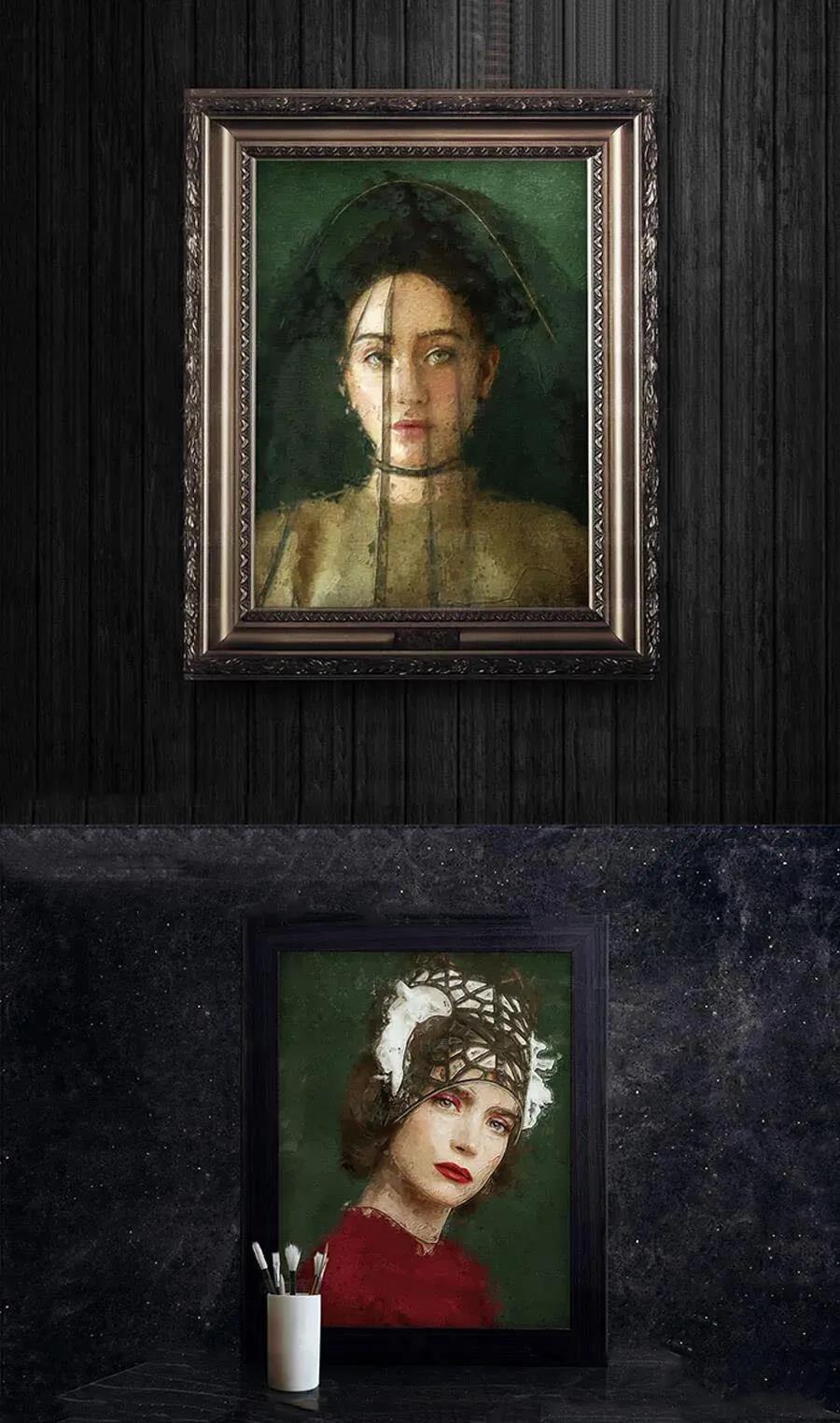 油画版微信头像0成本制作，有人靠他日入3W！ 笔刷资源 sucaiwan.com