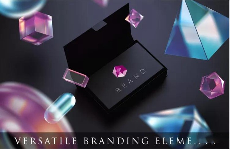 潮流元素透明玻璃几何水晶棱镜方块PNG设计素材 图片素材 sucaiwan.com