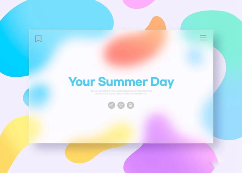 32款毛玻璃效果PSD模板合集 图片素材 sucaiwan.com