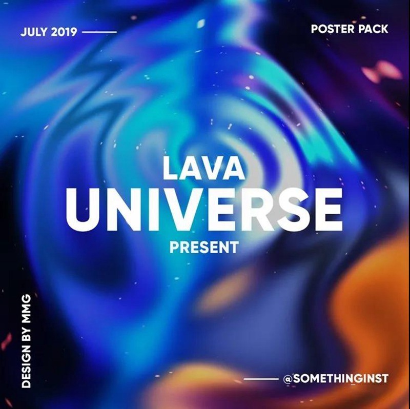 121款PS抽象渐变全息海报PSD模板 图片素材 sucaiwan.com