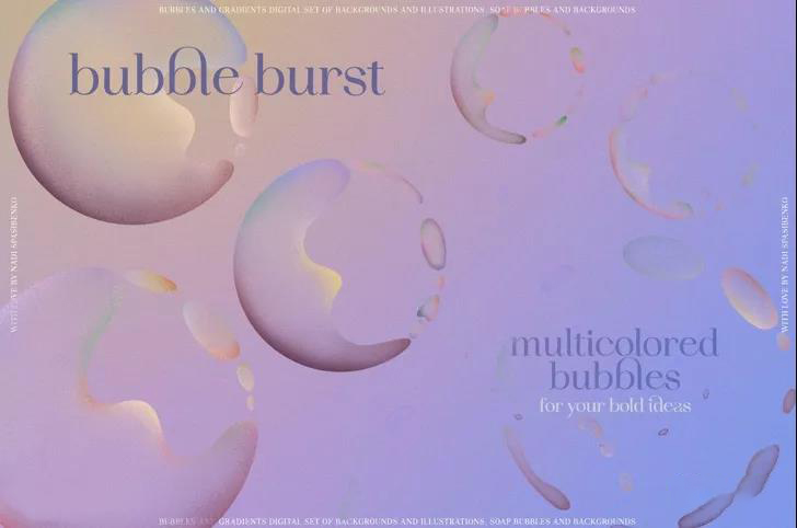 优秀纹理质感炫彩泡泡渐变背景素材合集 图片素材 sucaiwan.com