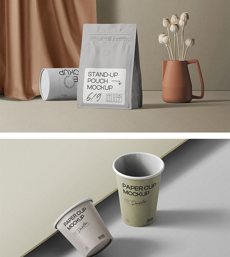 200款高级质感品牌VI样机PSD模板 图片素材 sucaiwan.com