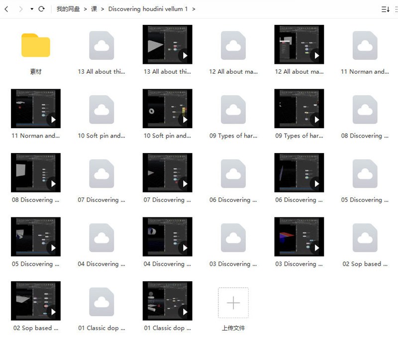 Discovering Houdini Vellum 1柔体系统【画质高清有素材】 设计教程 sucaiwan.com