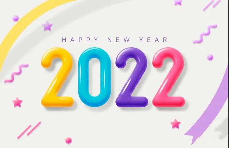 2022新年创意虎年字体海报PSD模板 图片素材 sucaiwan.com