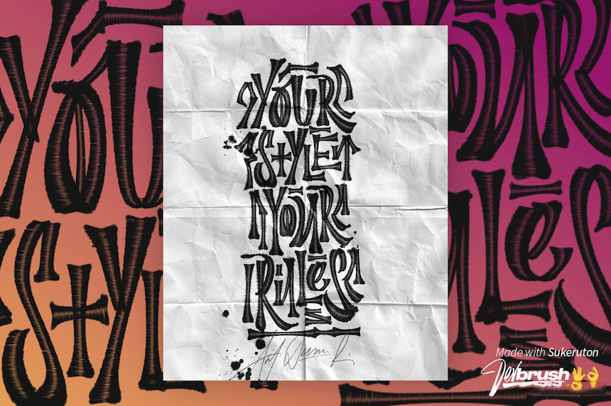 Procreate笔刷-手写书法墨水艺术字体笔刷素材下载 笔刷资源 第4张-素材湾丨精选海外优质设计素材资源 Procreate笔刷-手写书法墨水艺术字体笔刷素材下载 笔刷资源 sucaiwan.com