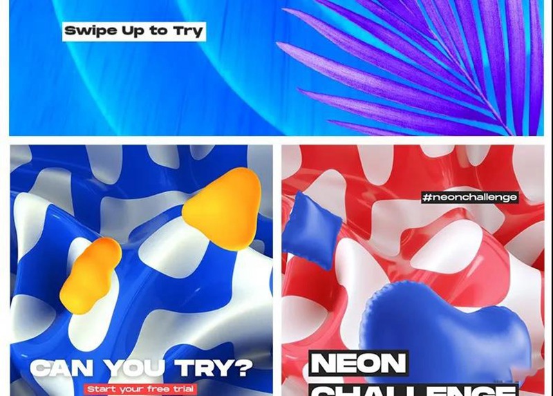 潮流抽象摇滚嘻哈图片手势艺术酸性海报背景PSD设计模板 图片素材 sucaiwan.com