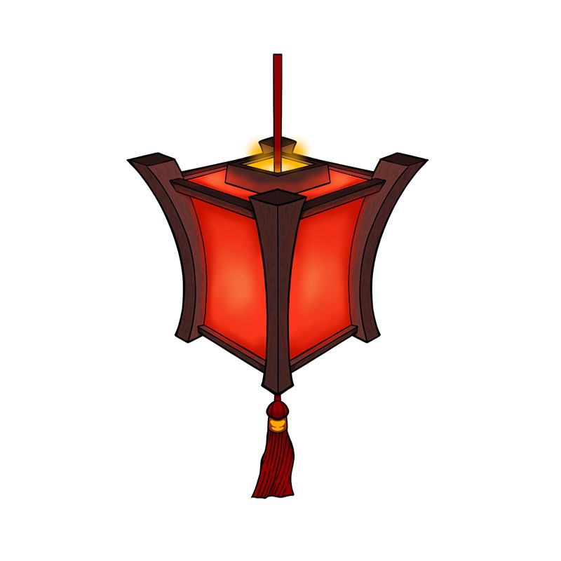 灯笼喜庆节日卡通手绘登录装饰PNG素材 图片素材 sucaiwan.com