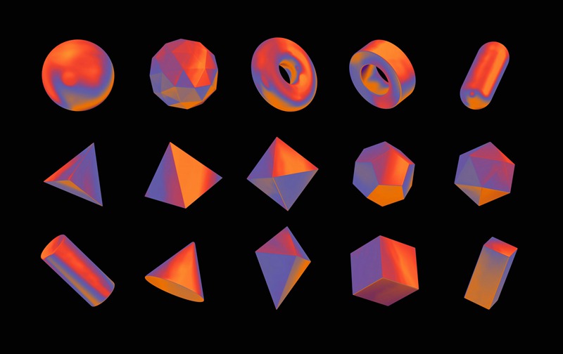 潮流元素透明玻璃几何水晶棱镜方块PNG设计素材 图片素材 sucaiwan.com