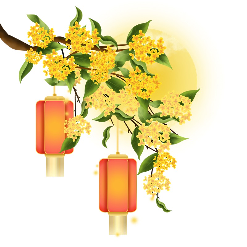 灯笼喜庆节日卡通手绘登录装饰PNG素材 图片素材 sucaiwan.com