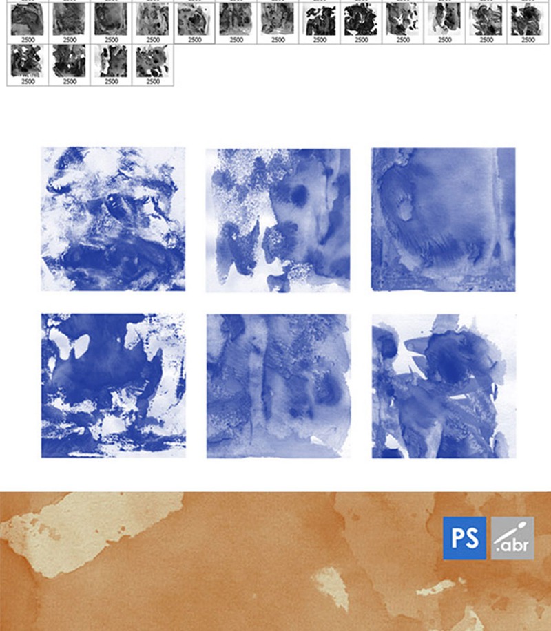3000款Photoshop艺术肌理背景绘画笔刷 笔刷资源 sucaiwan.com