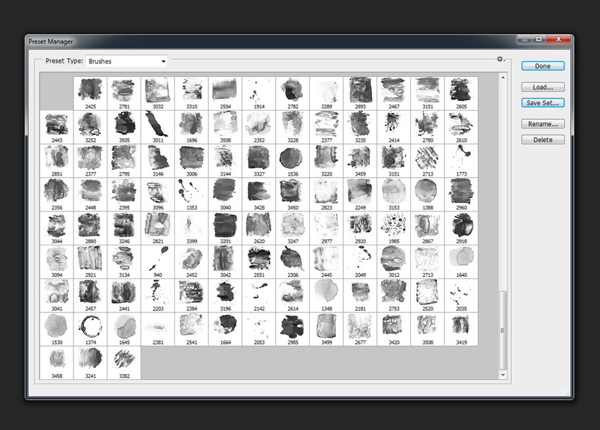 PS笔刷-抽象和花卉水彩笔刷合集下载 笔刷资源 sucaiwan.com