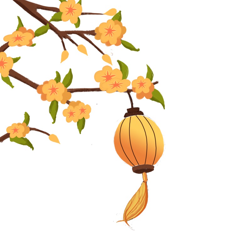 灯笼喜庆节日卡通手绘登录装饰PNG素材 图片素材 sucaiwan.com