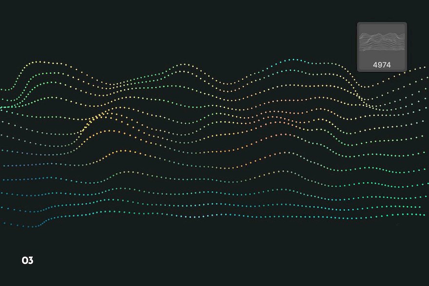 PS笔刷-粒子科技波浪效果PS笔刷资源下载 笔刷资源 sucaiwan.com
