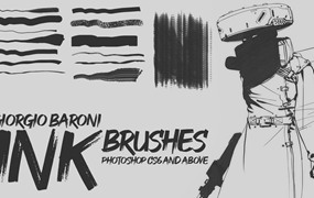 PS笔刷-漫画插画墨水Photoshop笔刷素材资源