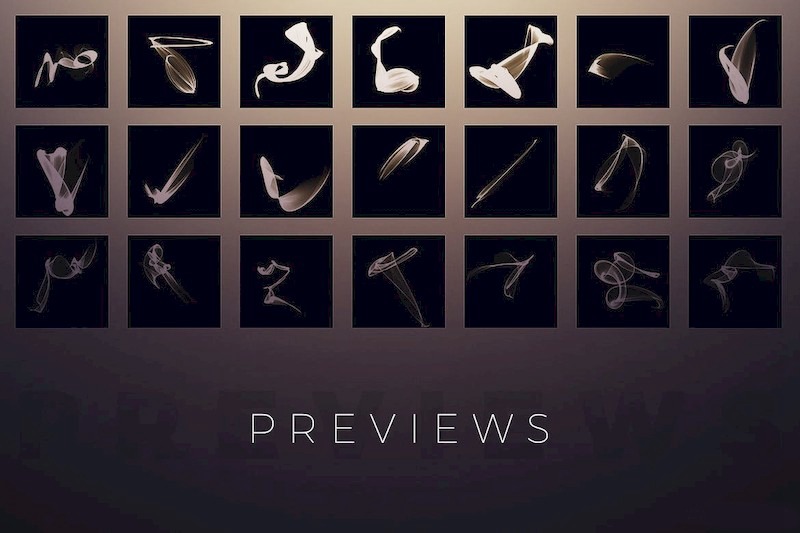 PS笔刷-87款抽象烟雾PS画笔笔刷下载合集 笔刷资源 sucaiwan.com