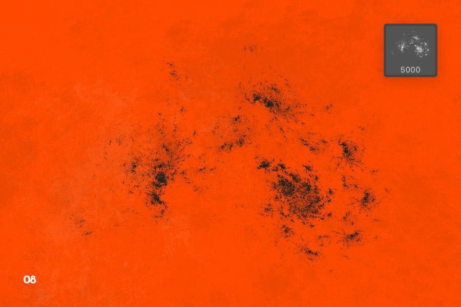 PS笔刷-粗糙脏乱裂纹图案PS笔刷素材 笔刷资源 sucaiwan.com