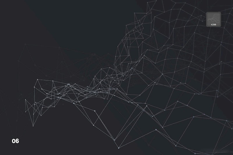 PS笔刷-抽象几何多边形线条粒子PS笔刷素材下载 笔刷资源 sucaiwan.com