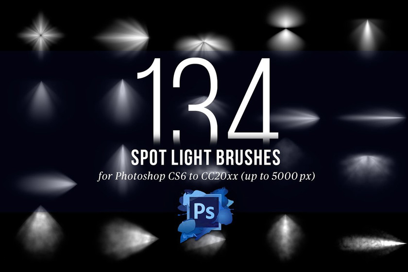 PS笔刷-134款高分辨率射灯Photoshop舞台聚光灯笔刷素材 笔刷资源 sucaiwan.com