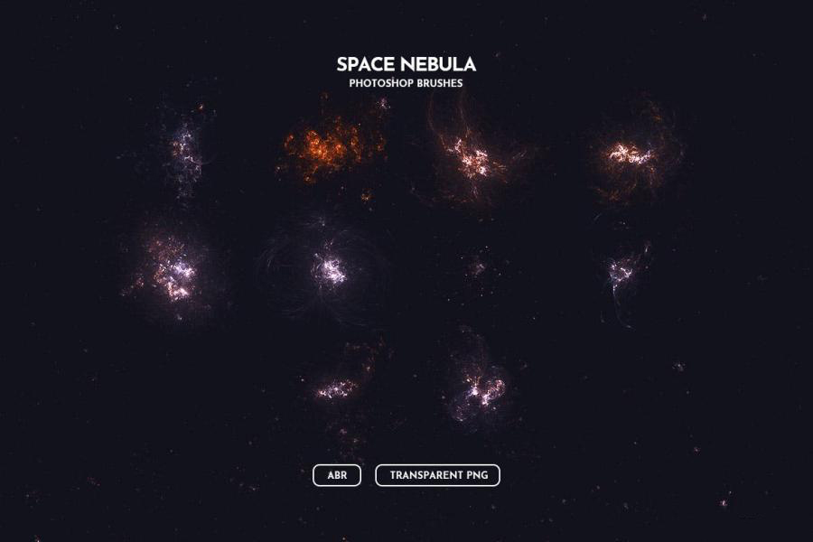 ps笔刷-太空科技星空星云效果ps笔刷素材资源 笔刷资源 sucaiwan.com