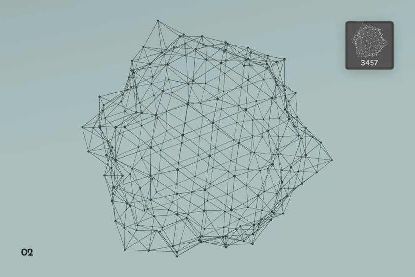 PS笔刷-网格几何多边形形状Photoshop笔刷资源 笔刷资源 sucaiwan.com