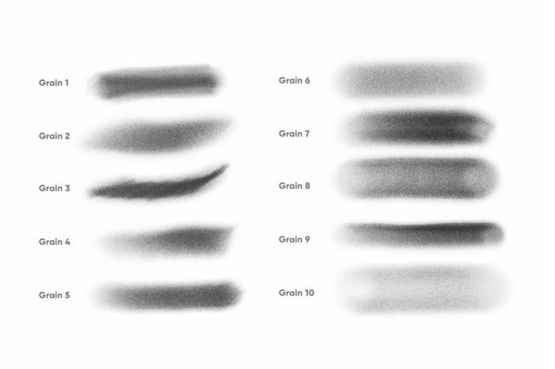 Procreate笔刷-颗粒感纹理笔刷素材下载 笔刷资源 sucaiwan.com