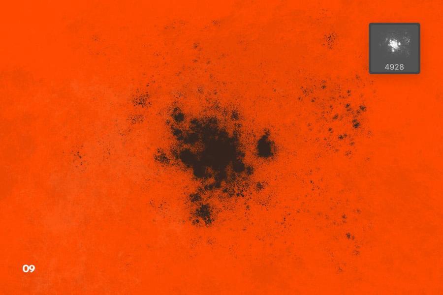 PS笔刷-粗糙脏乱裂纹图案PS笔刷素材 笔刷资源 sucaiwan.com