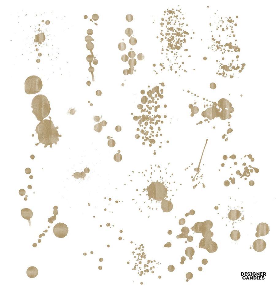 PS笔刷-99款油漆飞溅效果Photoshop笔刷素材 笔刷资源 sucaiwan.com