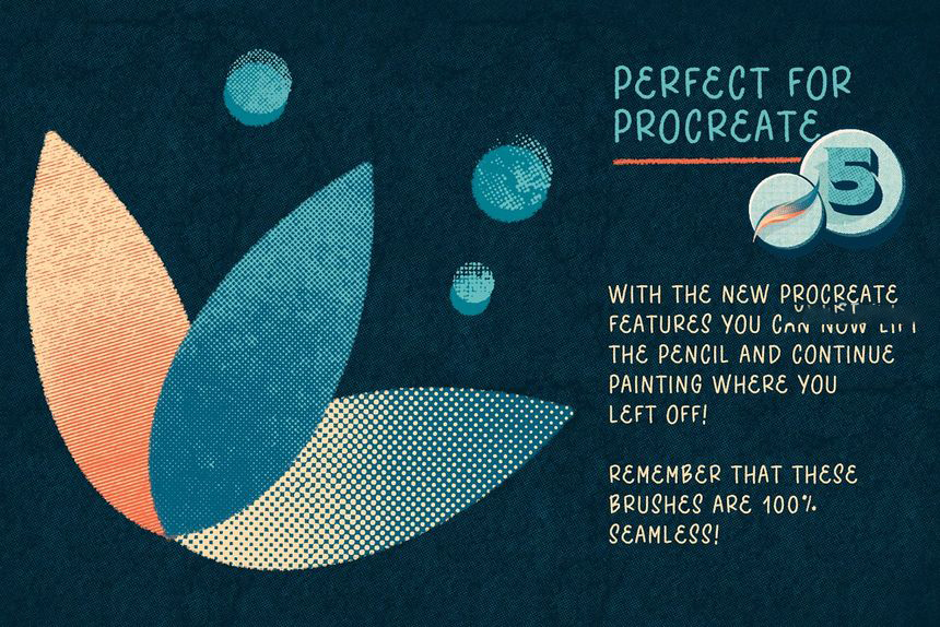 procreate笔刷-着色喷雾半色调纹理笔刷素材下载 笔刷资源 sucaiwan.com