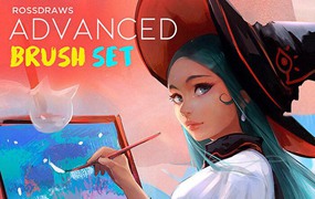 PS笔刷-绘画墨水钢笔画笔植物PS笔刷素材下载