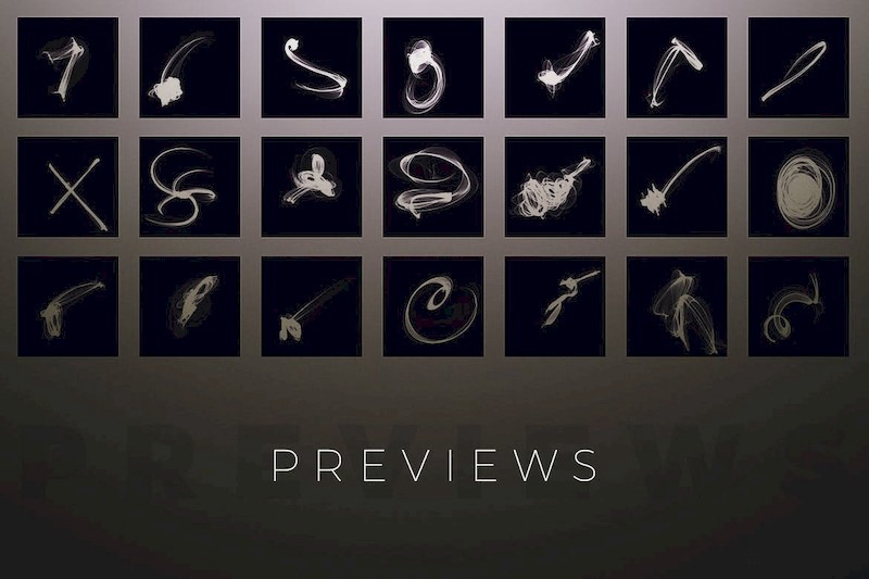 PS笔刷-87款抽象烟雾PS画笔笔刷下载合集 笔刷资源 sucaiwan.com