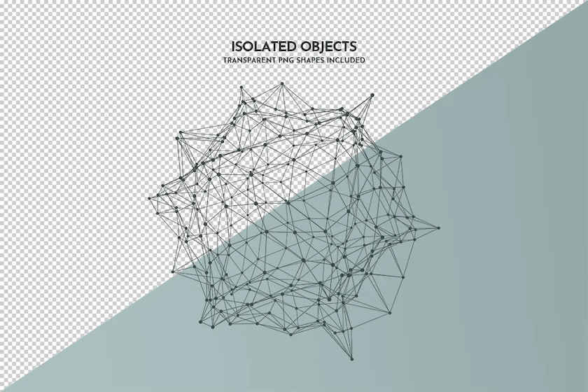 PS笔刷-网格几何多边形形状Photoshop笔刷资源 笔刷资源 sucaiwan.com