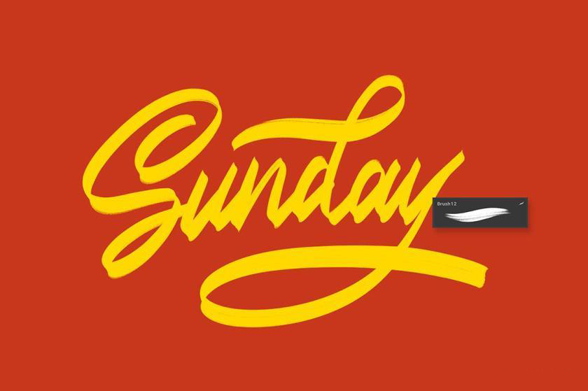 Procreate笔刷-毛笔字日式文字纹理效果笔刷素材资源 笔刷资源 sucaiwan.com