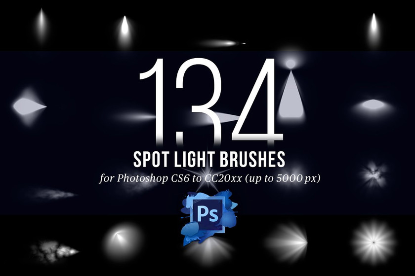 PS笔刷-134款高分辨率射灯Photoshop舞台聚光灯笔刷素材 笔刷资源 sucaiwan.com