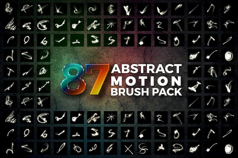 PS笔刷-87款抽象烟雾PS画笔笔刷下载合集 笔刷资源 sucaiwan.com