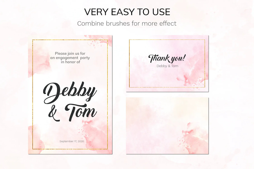 PS笔刷-水彩背景效果Photoshop笔刷素材合集 笔刷资源 sucaiwan.com